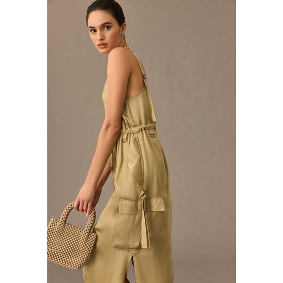 Anthropologie Love The Label Sleeveless Utility Dress - New Large - Picture 3 of 5